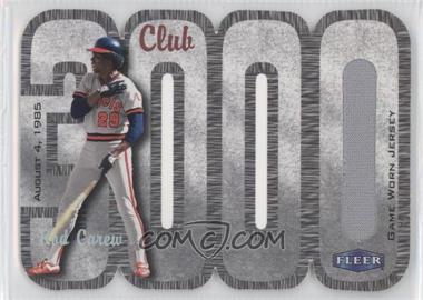 2000 Fleer 3000 Club - Multi-Product Insert [Base] - Memorabilia #_ROCA.1 - Rod Carew (Jersey) /395