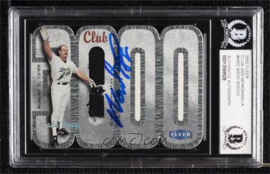 2000 Fleer 3000 Club - Multi-Product Insert [Base] - Memorabilia #_WABO.2 - Wade Boggs (Hat) /100 [BAS Authentic]