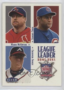 2000 Fleer Tradition - [Base] - Glossy #2 - League Leaders - Sammy Sosa, Mark McGwire, Chipper Jones