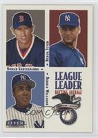 League Leaders - Nomar Garciaparra, Derek Jeter, Bernie Williams