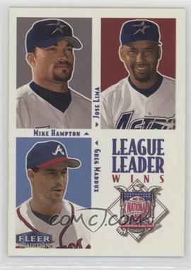 2000 Fleer Tradition - [Base] - Glossy #8 - League Leaders - Greg Maddux, Mike Hampton, Jose Lima