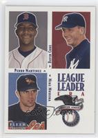 League Leaders - Pedro Martinez, David Cone, Mike Mussina