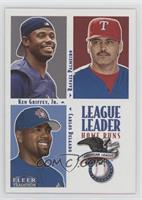 League Leaders - Rafael Palmeiro, Carlos Delgado, Ken Griffey Jr.