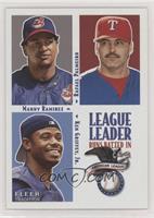 League Leaders - Manny Ramirez, Rafael Palmeiro, Ken Griffey Jr. [Noted]