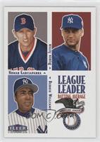 League Leaders - Nomar Garciaparra, Derek Jeter, Bernie Williams