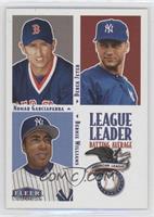 League Leaders - Nomar Garciaparra, Derek Jeter, Bernie Williams