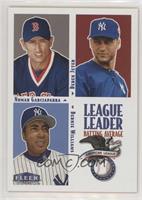 League Leaders - Nomar Garciaparra, Derek Jeter, Bernie Williams