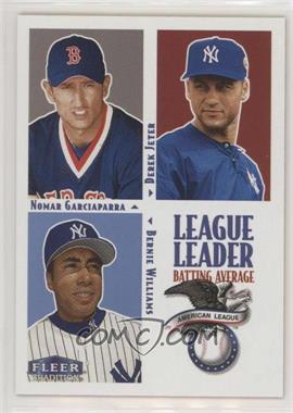 2000 Fleer Tradition - [Base] #5 - League Leaders - Nomar Garciaparra, Derek Jeter, Bernie Williams