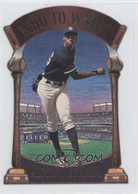 2000 Fleer Tradition - Who To Watch #9 WW - Alfonso Soriano