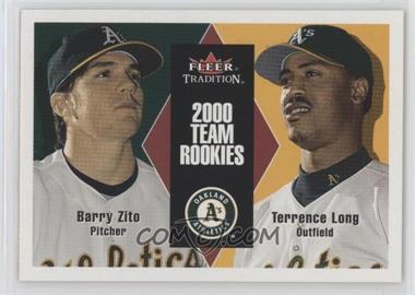 2000 Fleer Tradition Update - [Base] #U92 - Barry Zito, Terrence Long