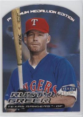 2000 Fleer Ultra - [Base] - Platinum Medallion #225 P - Rusty Greer /50