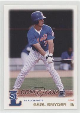 2000 Grandstand St. Lucie Mets - [Base] #7 - Earl Snyder