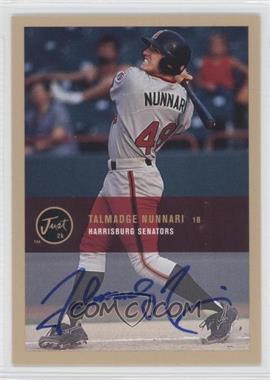 2000 Just Minors - Autographs - Gold #BA-18 - Just Imagine - Talmadge Nunnari /1