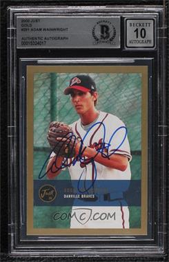 2000 Just Minors - [Base] - Gold #291 - Justifiable - Adam Wainwright [BAS BGS Authentic]