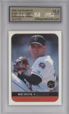 2000 Just Minors Just Graded - [Base] #035 - Ben Sheets [Encased]