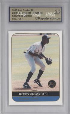 2000 Just Minors Just Graded - [Base] #038 - Alfonso Soriano [Encased]