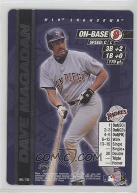 2000 MLB Showdown Pennant Run - [Base] - Edition 1 #116 - Dave Magadan