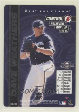 2000 MLB Showdown Pennant Run - [Base] #078 - Dave Weathers [EX to NM]