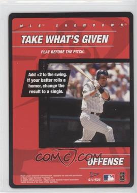 2000 MLB Showdown Pennant Run - Strategy #S11 - Offense - Take What's Given
