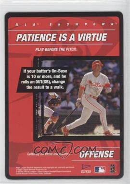 2000 MLB Showdown Pennant Run - Strategy #S3 - Offense - Patience is a Virtue