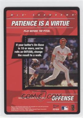 2000 MLB Showdown Pennant Run - Strategy #S3 - Offense - Patience is a Virtue