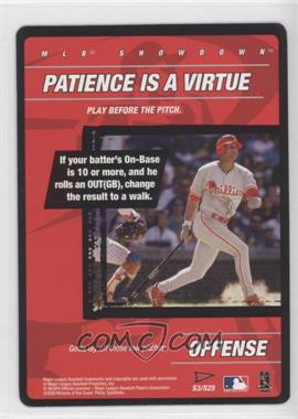 2000 MLB Showdown Pennant Run - Strategy #S3 - Offense - Patience is a Virtue