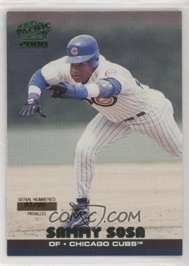 2000 Pacific - [Base] - Emerald Green #91.2 - Sammy Sosa (Action) /99