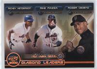 Rickey Henderson, Mike Piazza, Roger Cedeno