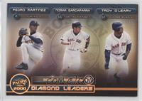 Pedro Martinez, Nomar Garciaparra, Troy O'Leary [EX to NM]