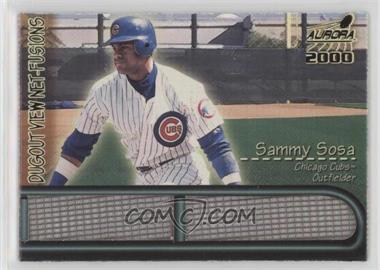 2000 Pacific Aurora - Dugout View Netfusions #5 - Sammy Sosa