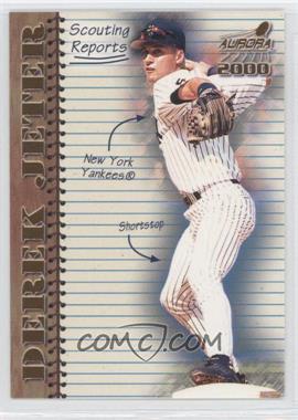 2000 Pacific Aurora - Scouting Reports #13 - Derek Jeter