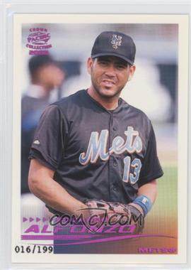 2000 Pacific Crown Collection - [Base] - Holographic Purple #185 - Edgardo Alfonzo /199