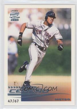 2000 Pacific Crown Collection - [Base] - Platinum Blue #178 - Roger Cedeno /67