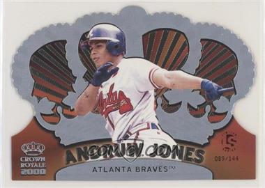 2000 Pacific Crown Royale - [Base] - Limited #13 - Andruw Jones /144