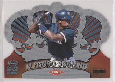 2000 Pacific Crown Royale - [Base] - Platinum Blue #97 - Alfonso Soriano /75