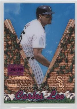 2000 Pacific Invincible - [Base] - Holographic Purple #34 - Carlos Lee /299