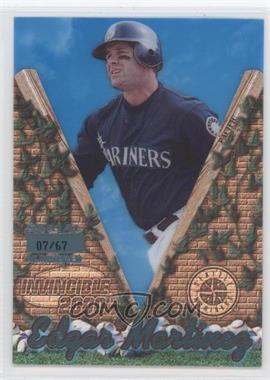 2000 Pacific Invincible - [Base] - Platinum Blue #133 - Edgar Martinez /67