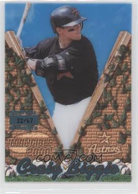 2000 Pacific Invincible - [Base] - Platinum Blue #64 - Craig Biggio /67