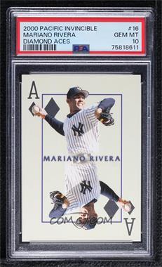 2000 Pacific Invincible - Diamond Aces #16 - Mariano Rivera [PSA 10 GEM MT]