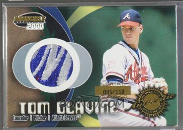 2000 Pacific Invincible - Game Gear #20 - Tom Glavine /110 [Noted]