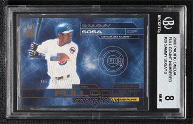 2000 Pacific Omega - Full Count - Serial Numbered #29 - Sammy Sosa /10 [BGS 8 NM‑MT]