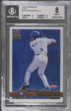 2000 Pacific Paramount - [Base] - Gold #250 - Vernon Wells [BGS 8 NM‑MT]