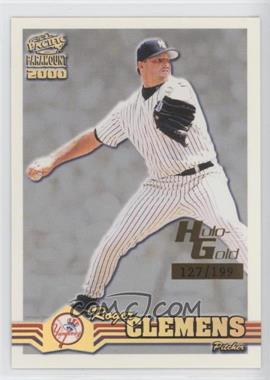 2000 Pacific Paramount - [Base] - Holo-Gold #156 - Roger Clemens /199