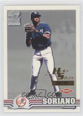 2000 Pacific Paramount - [Base] - Holo-Silver #165 - Alfonso Soriano /99