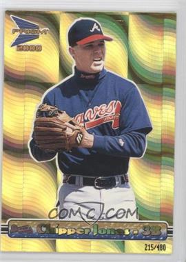 2000 Pacific Prism - [Base] - Holographic Gold #12 - Chipper Jones /480