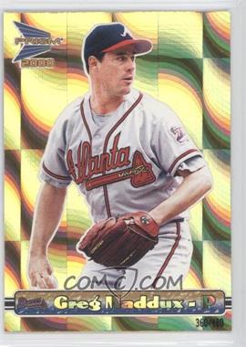 2000 Pacific Prism - [Base] - Holographic Gold #14 - Greg Maddux /480