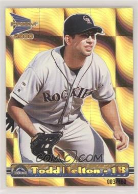 2000 Pacific Prism - [Base] - Holographic Gold #49 - Todd Helton /480 [EX to NM]