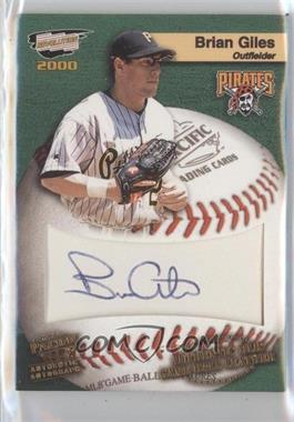 2000 Pacific Revolution - MLB Game Ball Signatures #14 - Brian Giles