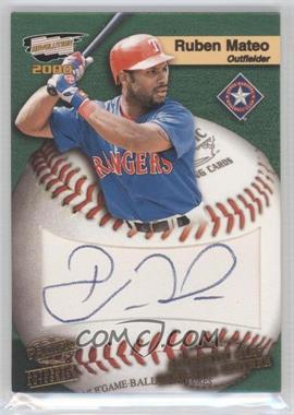 2000 Pacific Revolution - MLB Game Ball Signatures #23 - Ruben Mateo