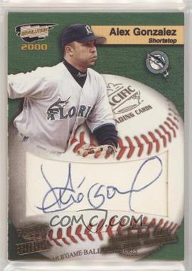 2000 Pacific Revolution - MLB Game Ball Signatures #7 - Alex Gonzalez [EX to NM]